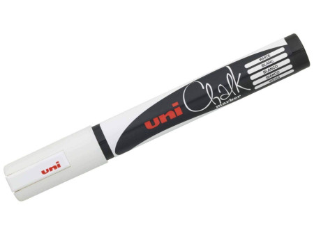 uni-ball Marqueur craie Chalk marker PWE5M, blanc