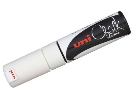 uni-ball Marqueur craie Chalk marker PWE8K, blanc