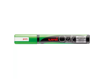 uni-ball Marqueur craie Chalk marker PWE5M, vert fluo