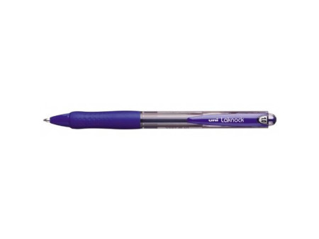 uni-ball Stylo bille rétractable Laknock, large, bleu