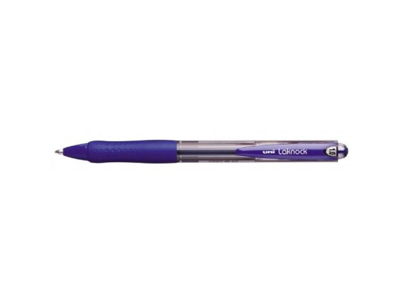 uni-ball Stylo bille rétractable Laknock, large, bleu