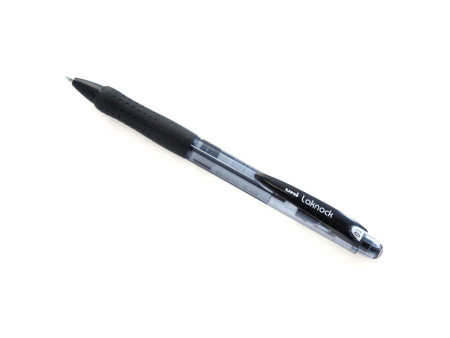 uni-ball Stylo bille rétractable Laknock, large, noir