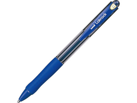 uni-ball Stylo bille rétractable Laknock, extra large, bleu