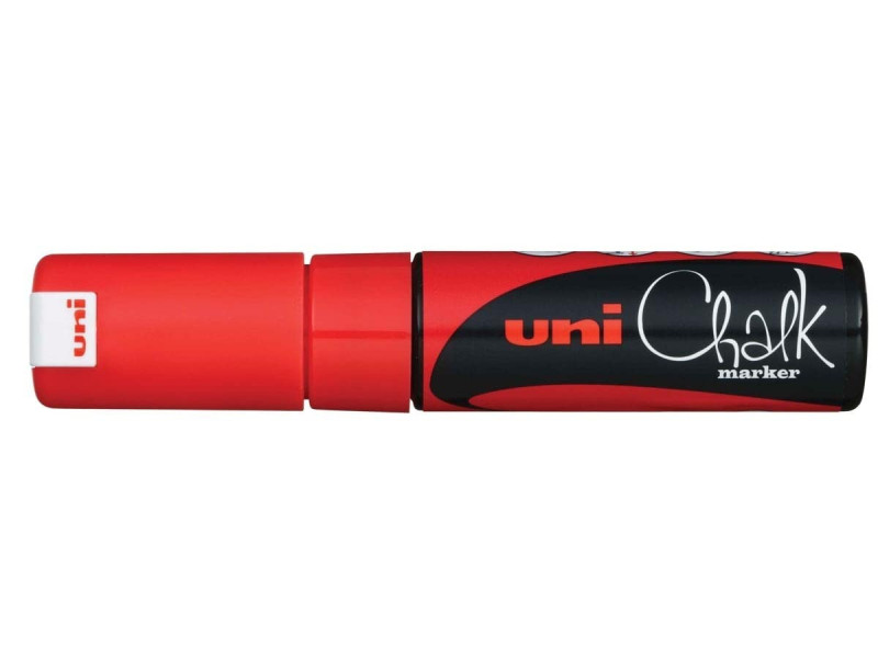 uni-ball Marqueur craie Chalk marker PWE8K, rouge