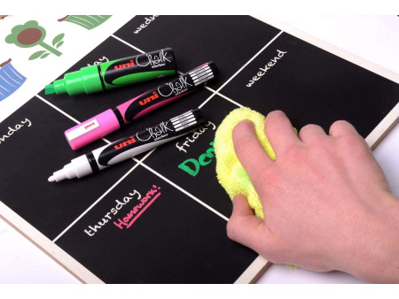 uni-ball Marqueur craie Chalk marker PWE8K, rouge