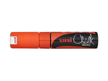 uni-ball Marqueur craie Chalk marker PWE8K, orange fluo