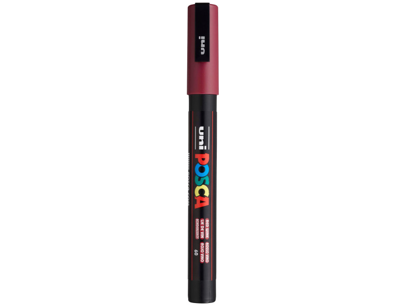 POSCA Marqueur à pigment PC-3M, lie de vin