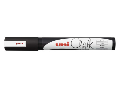 uni-ball Marqueur craie Chalk marker PWE5M, noir