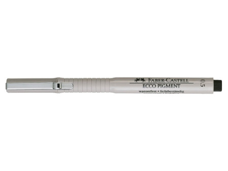 FABER-CASTELL Stylo feutre ECCO PIGMENT 0,5 mm, noir