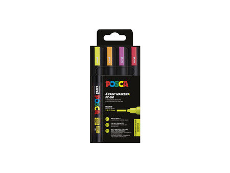 POSCA Marqueur à pigment PC5M, étui de 8, couleurs douces