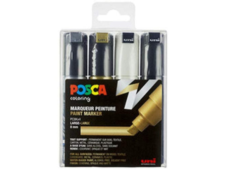 POSCA Marqueur à pigment PC-8K, étui de 4