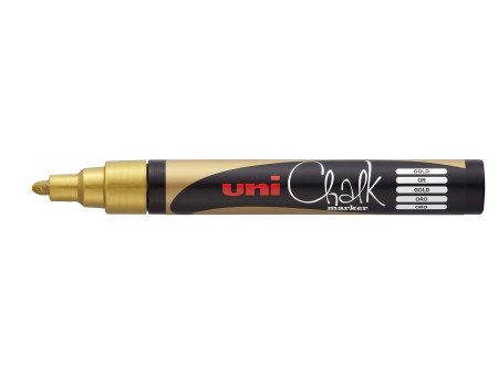 uni-ball Marqueur craie Chalk marker PWE5M, or