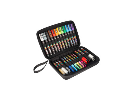 POSCA Marqueur à pigment, mallette de 24 pièces