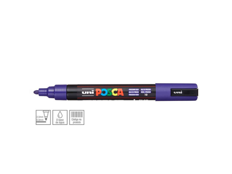 POSCA Marqueur à pigment PC-5M, bleu de prusse