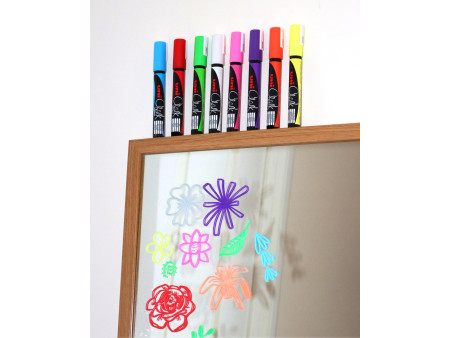 uni-ball Marqueur craie Chalk marker PWE5M/4 PF, étui de 4