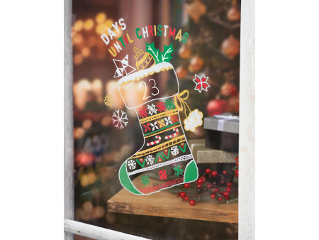 uni-ball Marqueur craie Chalk marker, coffret Noël TRADI