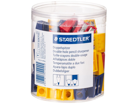 STAEDTLER Taille-crayon à 2 trous, en plastique, boîte de 50