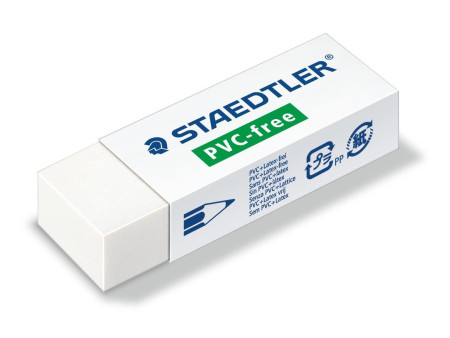 STAEDTLER Gomme B20, sans PVC, blanc
