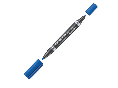 STAEDTLER Marqueur permanent 348 Lumocolor duo, bleu