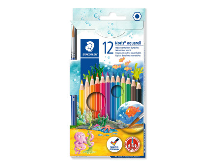 STAEDTLER Crayon aquarelle Noris, étui carton de 12