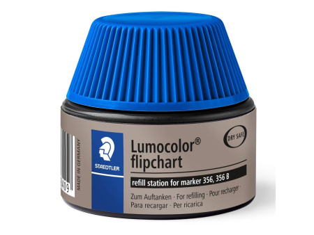 STAEDTLER Lumocolor flacon de recharge 488 56, bleu, pour