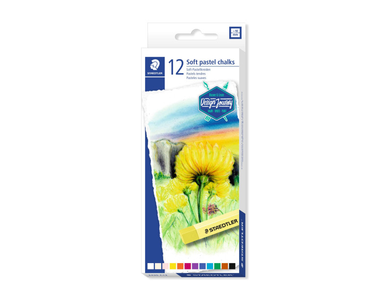 STAEDTLER Pastel tendre Design Journey, étui en carton de 12