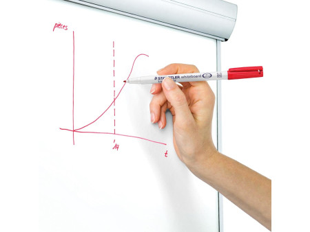 STAEDTLER Marqueur pour tableau blanc Lumocolor 301, rouge
