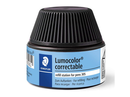 STAEDTLER Flacon de recharge Lumocolor 487 05, noir