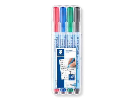 STAEDTLER Marqueur correctable 305F Lumocolor, étui de 4