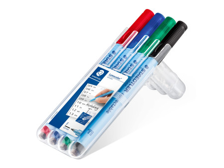 STAEDTLER Marqueur correctable 305F Lumocolor, étui de 4