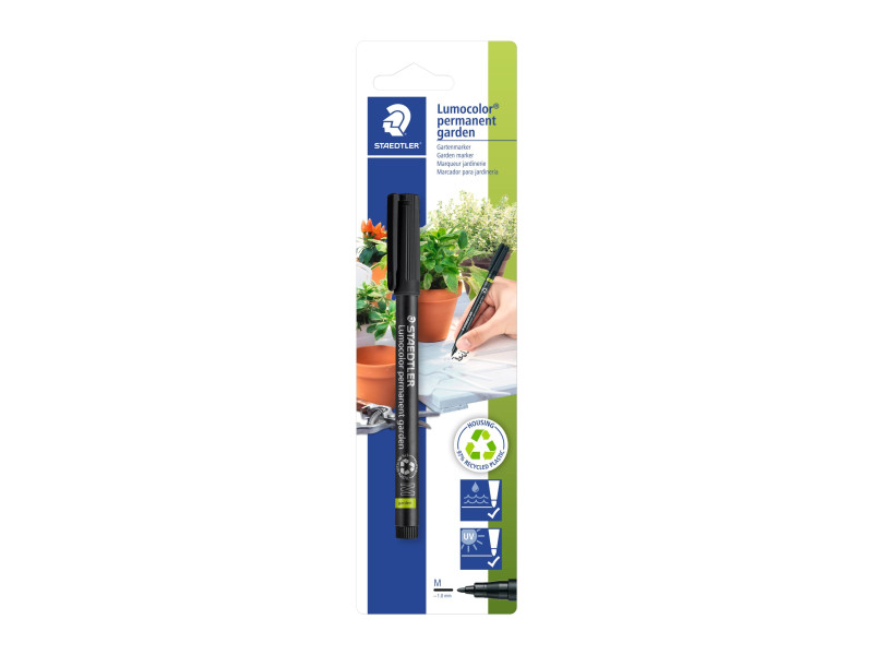 STAEDTLER Marqueur pour le jardin Lumocolor garden, noir