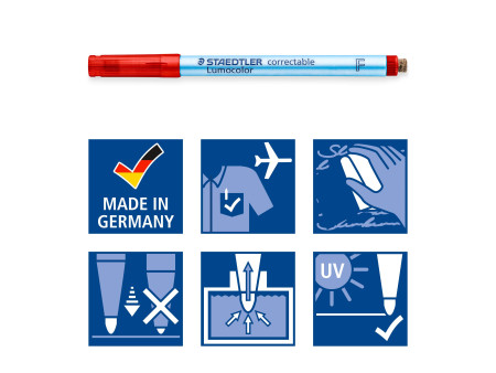 STAEDTLER Marqueur non permanent Lumocolor correctable 305F