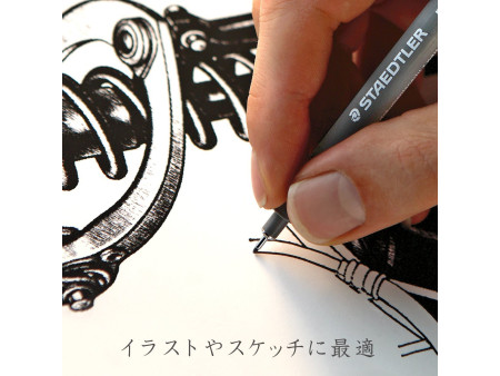STAEDTLER Feutre à pigment, largeur du tracé: 1,2 mm, noir
