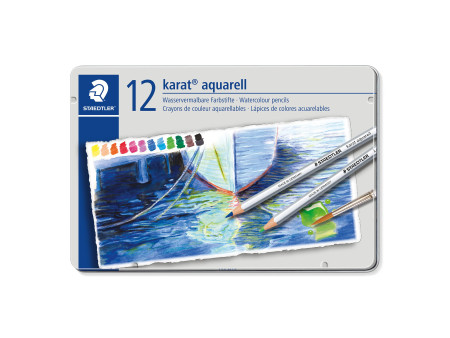 STAEDTLER Crayon aquarellable karat aquarelle, étui de 12