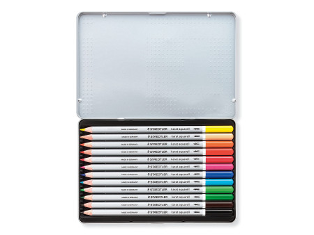STAEDTLER Crayon aquarellable karat aquarelle, étui de 12