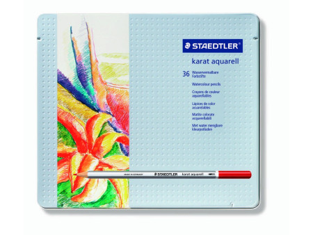STAEDTLER Crayon aquarellable karat aquarelle, étui de 36