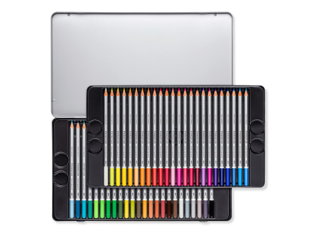 STAEDTLER Crayon aquarellable karat aquarelle, étui de 48