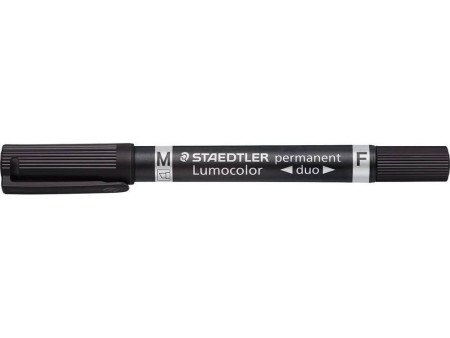 STAEDTLER Marqueur permanent 348B Lumocolor duo, noir