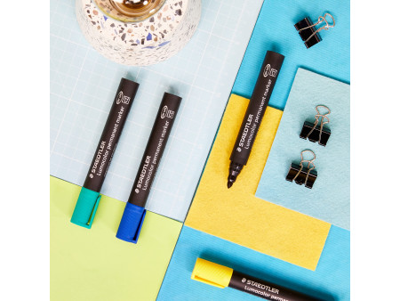 STAEDTLER Marqueur permanent 352 Lumocolor, étui de 8