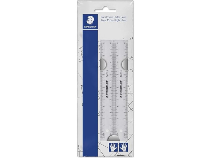 STAEDTLER Kit de règles plates, 150 mm, en plastique