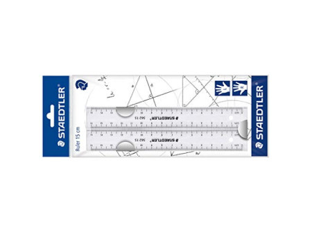 STAEDTLER Kit de règles plates, 150 mm, en plastique