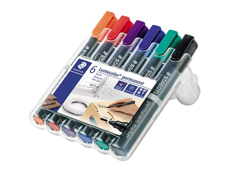 STAEDTLER Marqueur permanent 352 Lumocolor, étui de 6