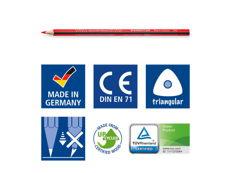 STAEDTLER Crayon de couleur Noris colour, étui carton de 6