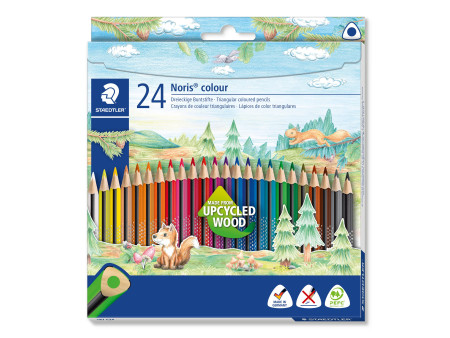 STAEDTLER Crayon de couleur Noris colour, étui carton de 24