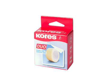Kores Ruban adhésif à double face, 30 mm x 5 m