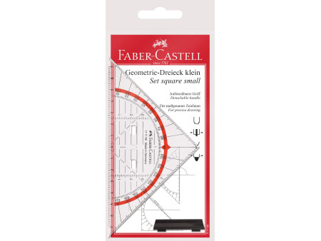 FABER-CASTELL Equerre géométrique BK 1 petite, avec poignée
