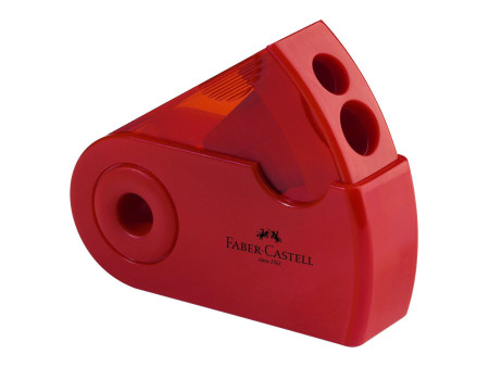 FABER-CASTELL Taille-crayon double avec étui de protection