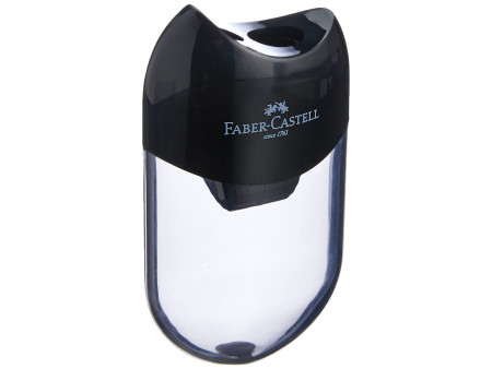 FABER-CASTELL Taille-crayon double, noir