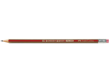 FABER-CASTELL Crayon DESSIN 2001, degré de dureté: HB