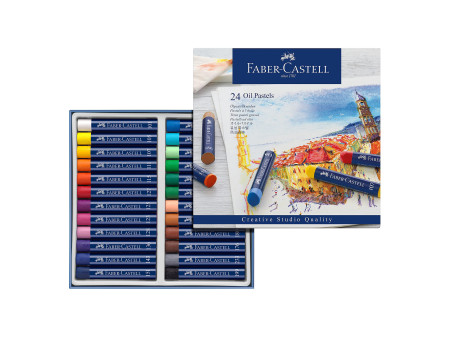 FABER-CASTELL Pastel à l'huile STUDIO QUALITY, étui de 24